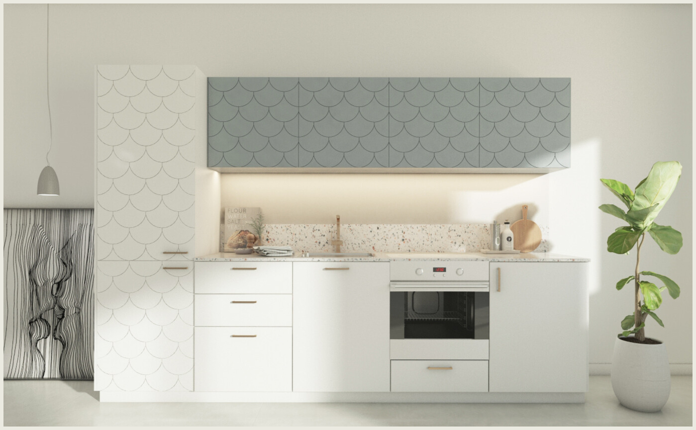 Metamorfoza kuchni customfronts w dwóch kolorach.
